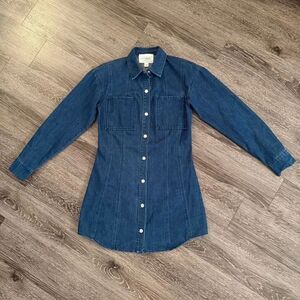 Mare Mare Denim Snap Button Dress